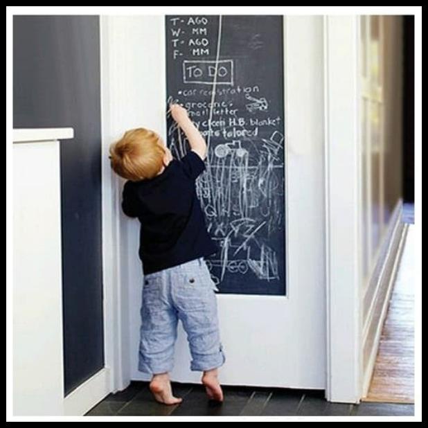 

Daisydooo | Blackboard Sticker Papan Tulis Tempel Hitam Black Board Kapur Dinding