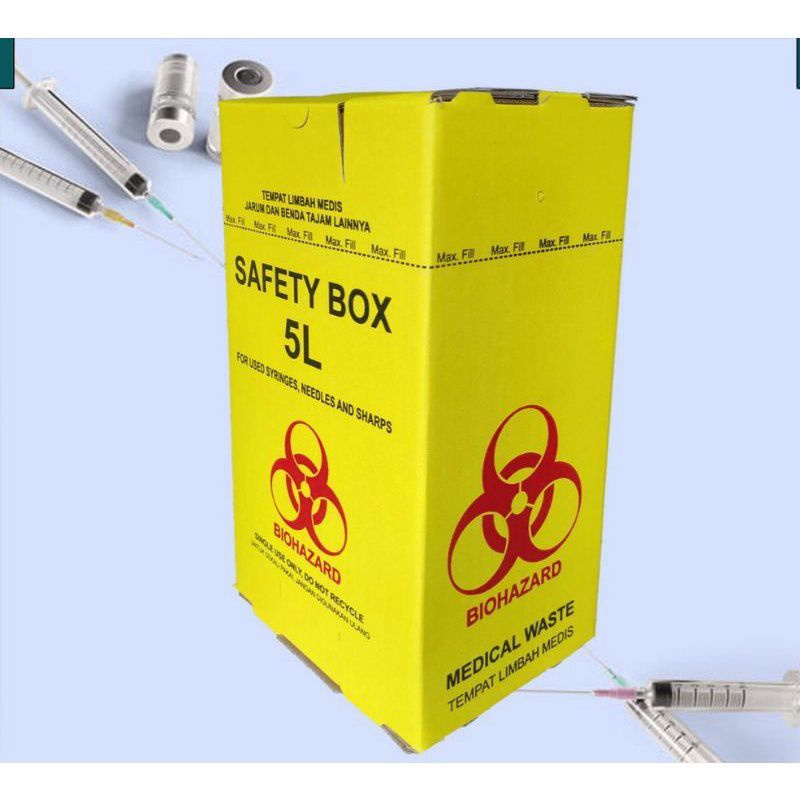 safety box tempat sampah medis
