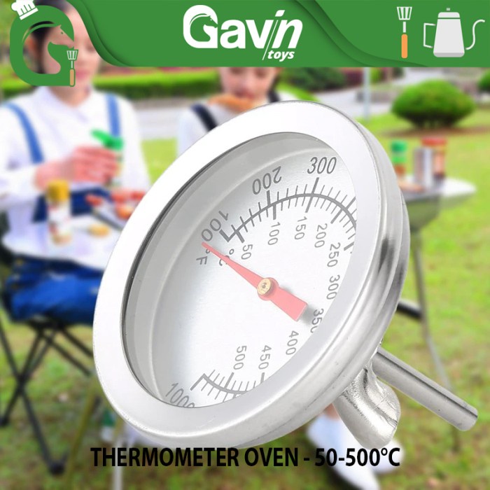 Jual Murah Termometer Daging Bbq Oven Thermometer Tempel Oven Baut