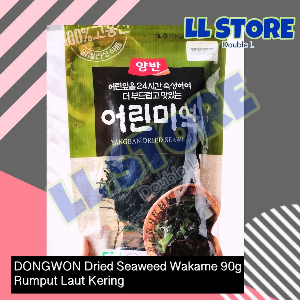 

DONGWON Dried Seaweed Wakame 90g Rumput Laut Kering Korea DONG WON