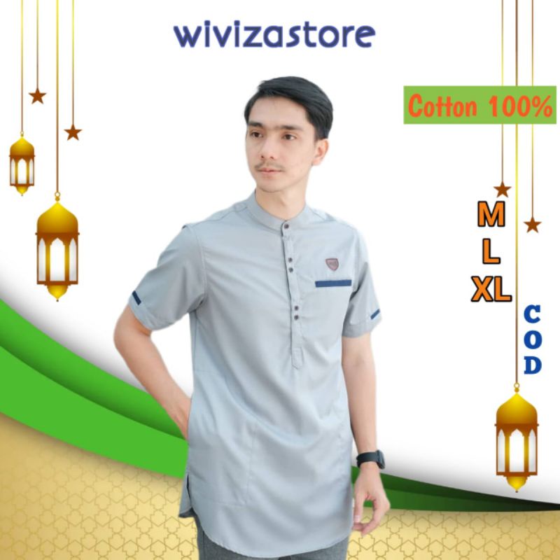 Baju Koko Polos Kemeja Polos Lengan Pendek Koko Polos Lengan Pendek Atasan Koko Dewasa