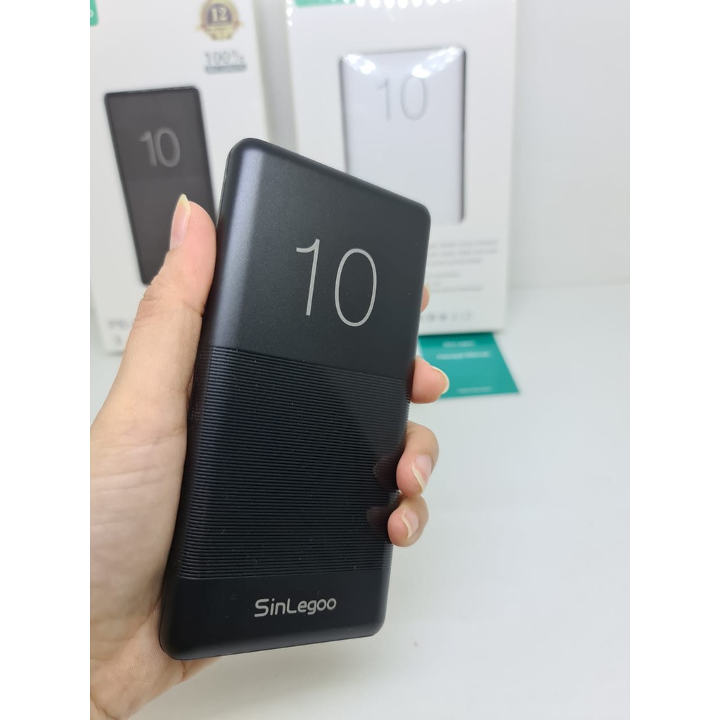 SinLegoo PB-01 PowerBank 10000mAh 2.1A Fast Charging 2 USB GARANSI 1 TAHUN