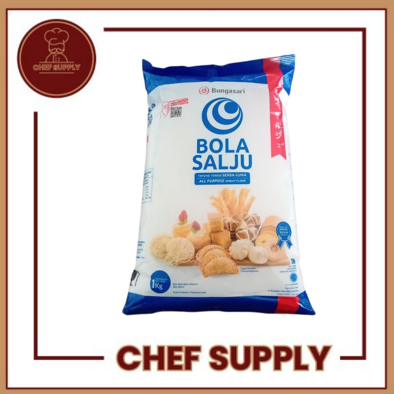 

Tepung Terigu Bola Salju 1kg - Bungasari Protein Sedang Premium