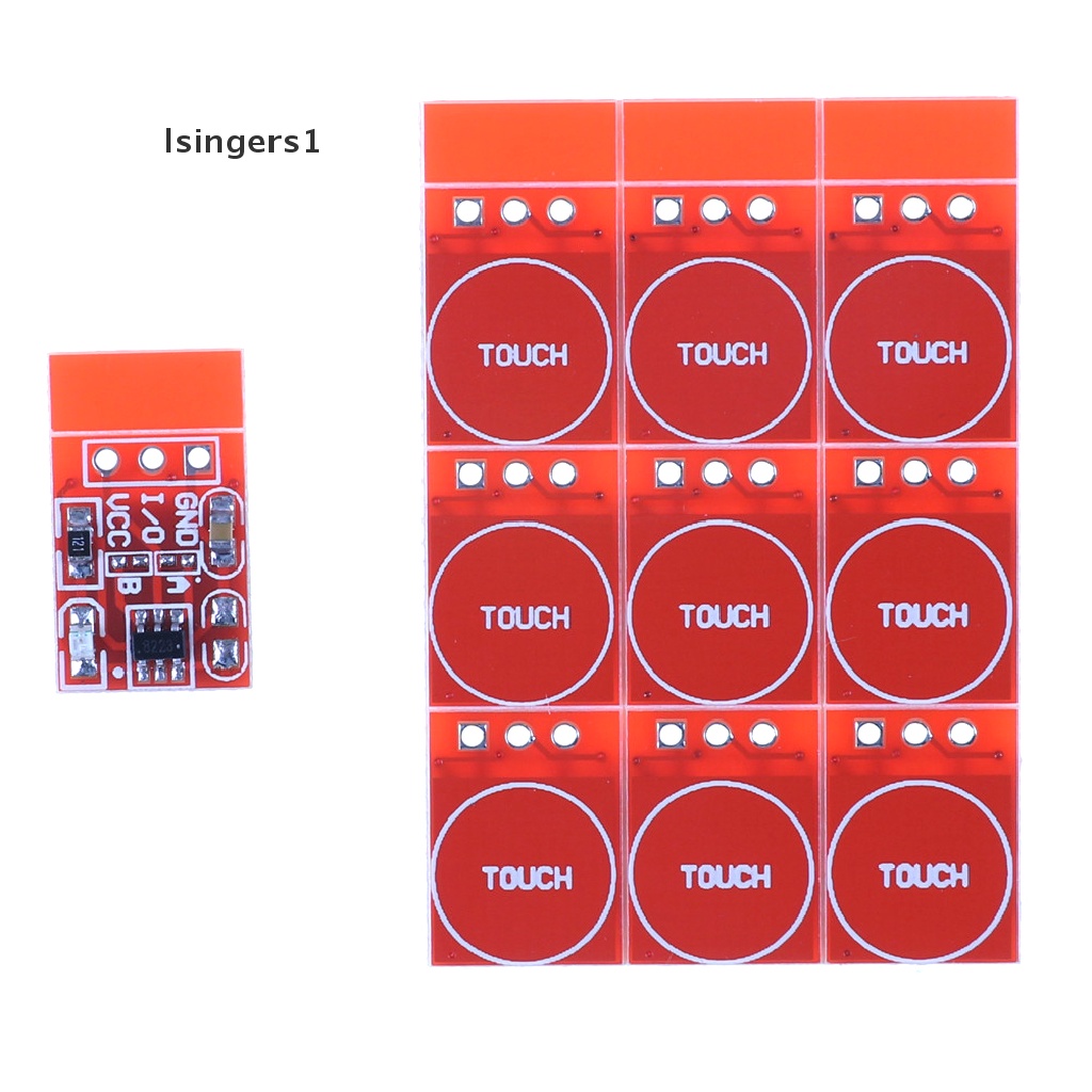 (lsingers1) 10pcs TTP223 Modul Tombol Saklar Sentuh Kapasitif Self-Lock