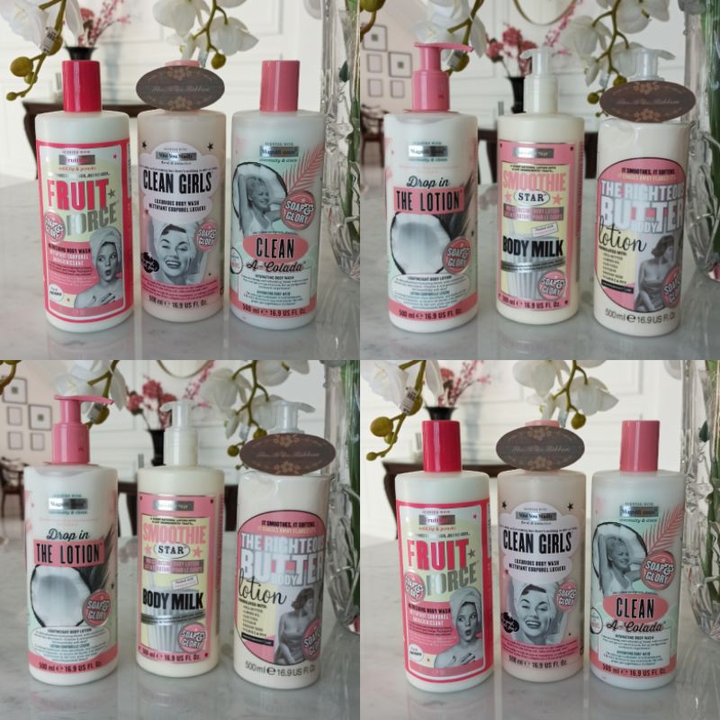 MADE IN UK !! SOAP AND GLORY (S&amp;G) BODY LOTION &amp; SHOWER GEL