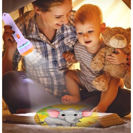 24 Images Paw Patrol Page Projector Flashlight Torch Educational Light-up Toys for Kids Children Gift