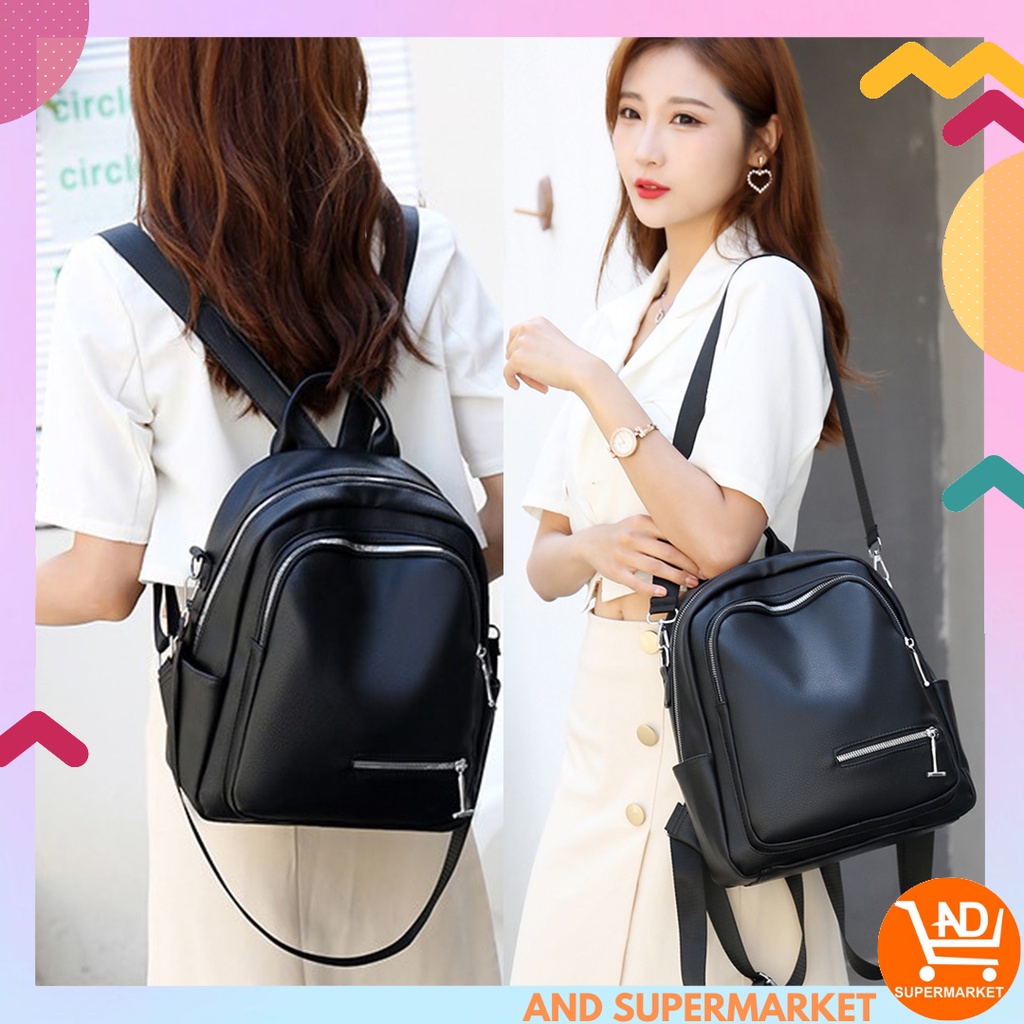 AND / COD / Tas Ransel Wanita Fashion Korea Style Tas Punggung Tas Cewek Import Sling Bag Women Parasut Tas Ransel Wanita Tas Ransel Sekolah Kuliah Tas Ransel Real Pict Tas Ransel Kekinian Tas Ransel Import Motif Polos Tas Punggung Tas Cewek Import T255