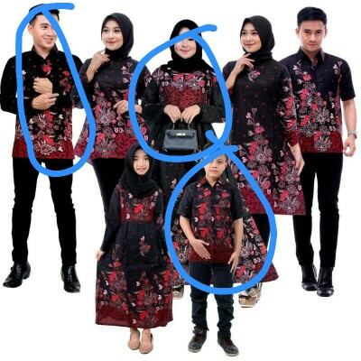Grosir Dropship Batik Couple Keluarga Terbaru Motif Sakura Merah Kekinian Batik Modern Sarimbit Bcp