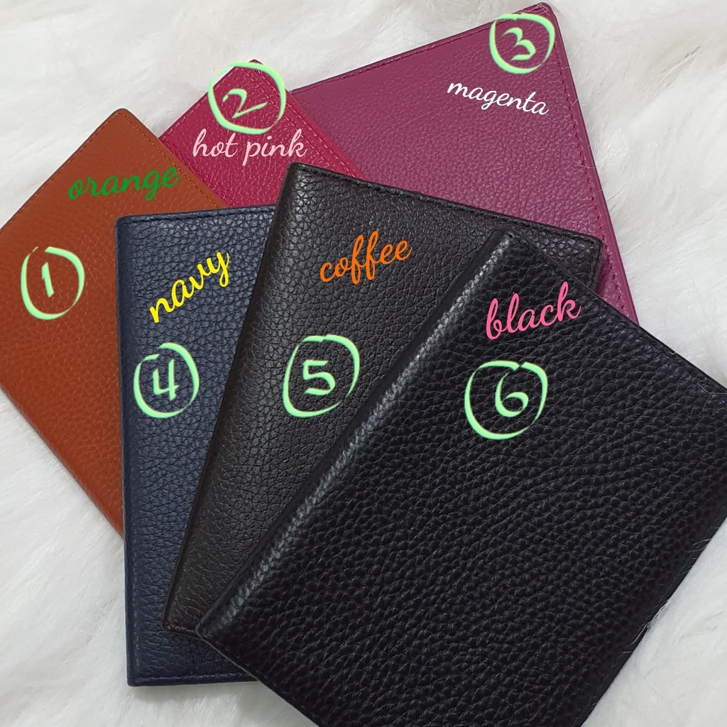 Plain Genuine Leather Passport Holder