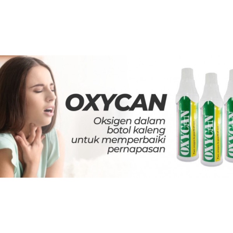 Lengkap Corong Nafas oxican oksigen portable oxygen kaleng 500cc Exp 2023 READY STOCK