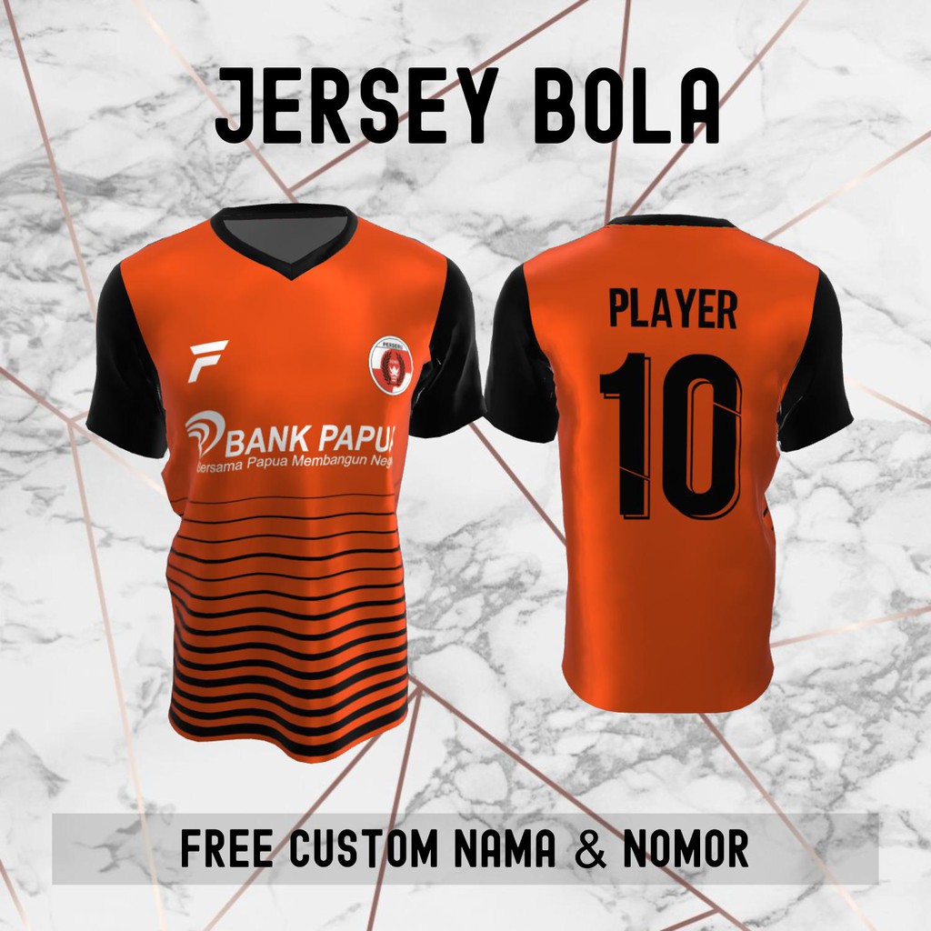 Jersey Perseru Serui Klub Bola Baju Kaos Custom Nama dan Nomor Punggung - 562