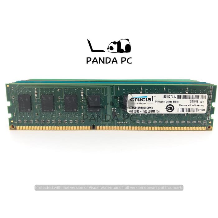 RAM Memory PC DDR3 4GB 12800U / 10600U