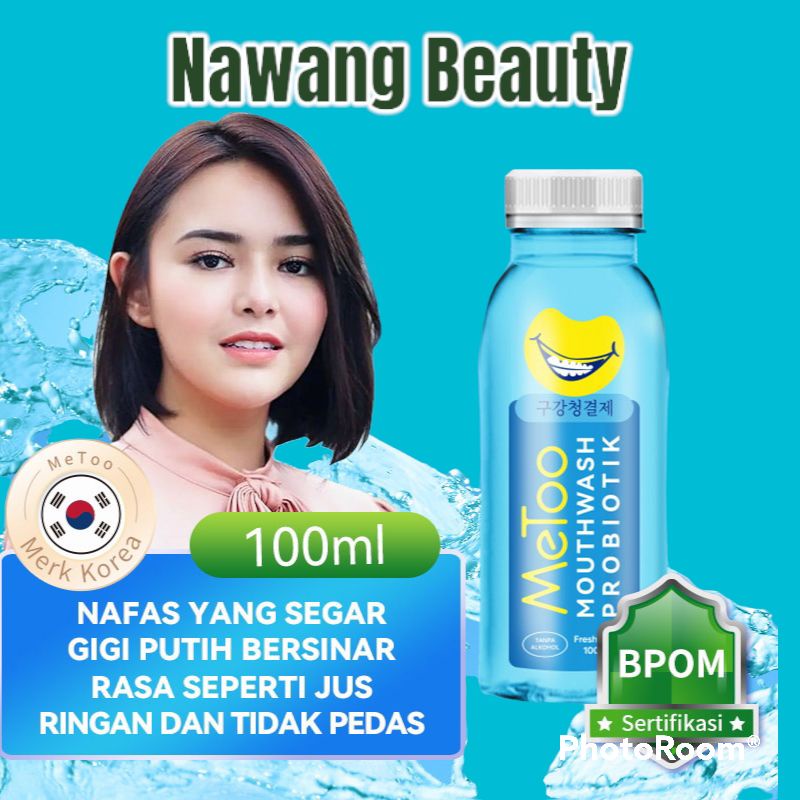 BPOM]METOO MOUTHWASH FRESH MINT 100 ML/ OBAT KUMUR PROBIOTIK / NAFAS SEGAR