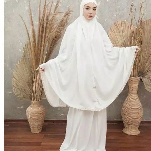 MUKENA JUMBO/MUKENA Putih/mukena traveling