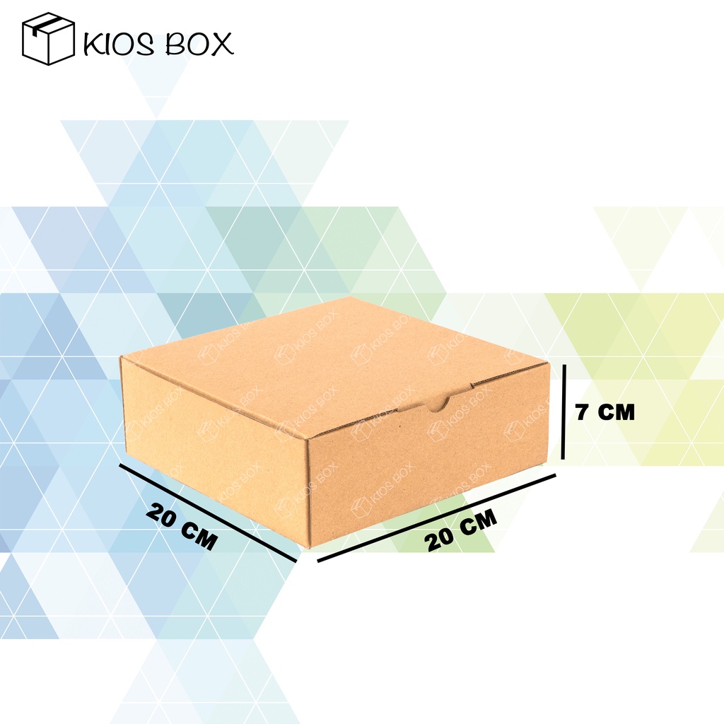

Kardus Polos Box Die Cut 20x20x7