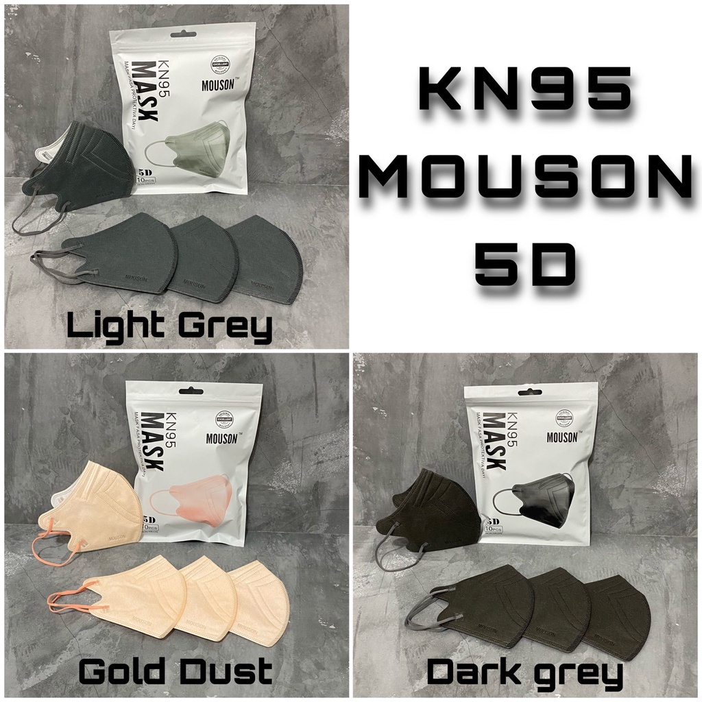 MOUSON PRO MASK KN95 MOUSON KN95 5D 5PLY MASKER KN 95 5 PLY ISI 10 PCS DISPOSABLE FACE MASK ORIGINAL EMBOSS