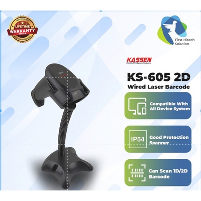 BARCODE SCANNER - KASSEN KS-605 KS 605 USB QR CODE