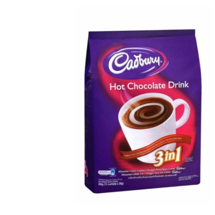 

Cadbury Hot Chocolate Drink 3in1 450g (15x30g)