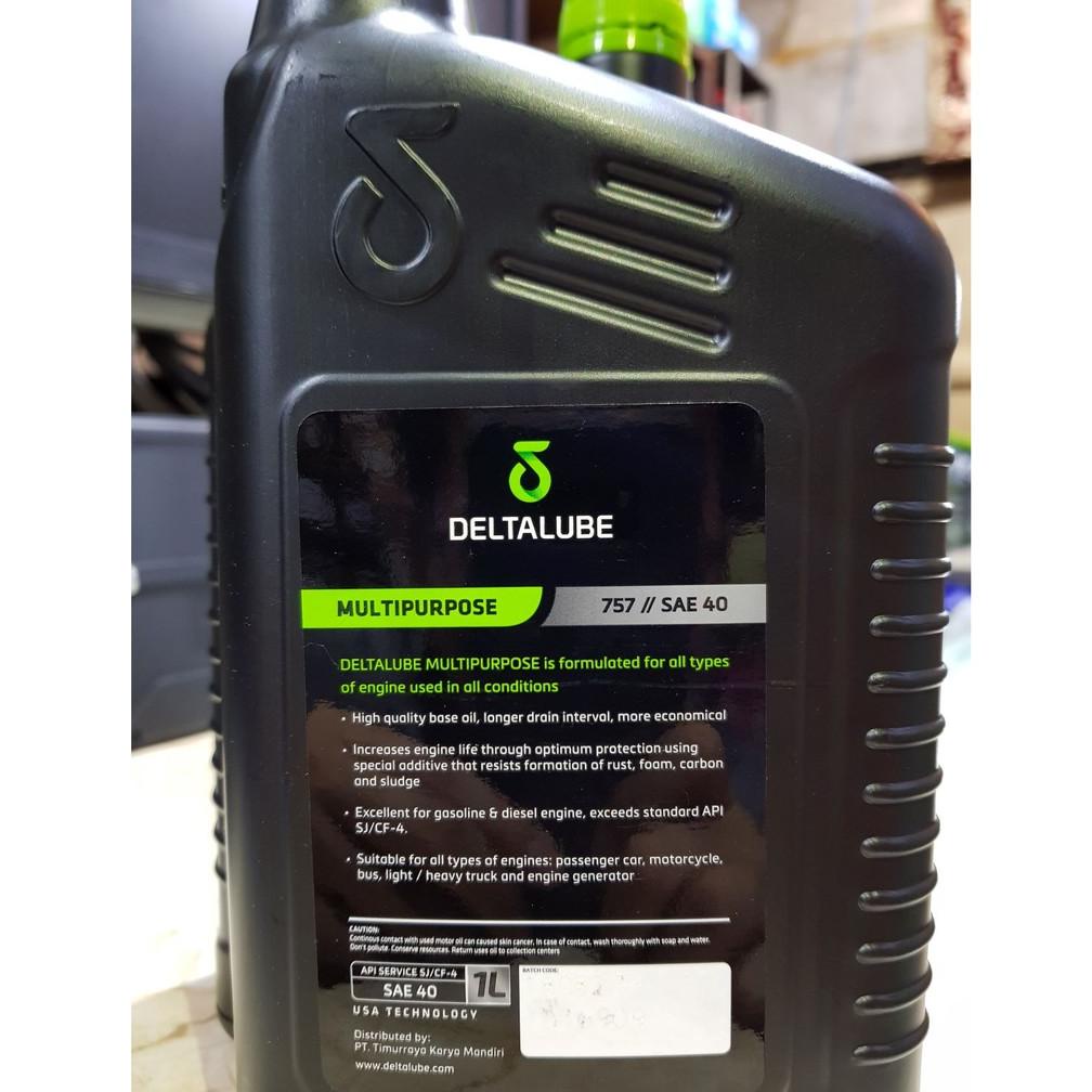 Oli Mesin Mobil Motor Bensin Diesel Deltalube Sae 40 1L Multipurpose Segala Medan Dijamin Asli