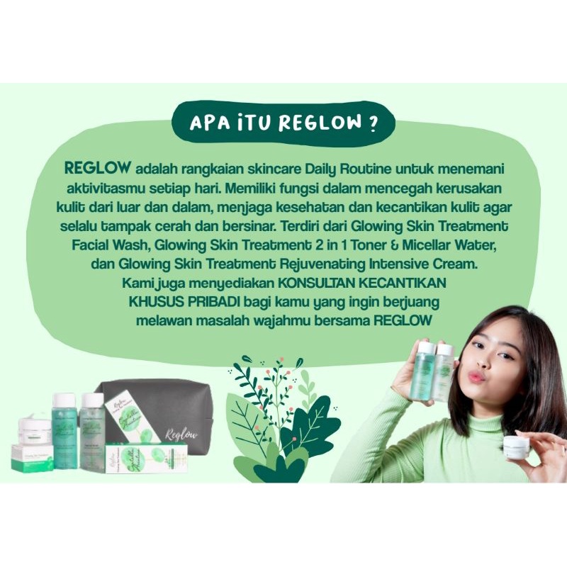 AGEN RESMI - REGLOW SERIES GLOWING SKIN TREATMENT ORIGINAL BPOM - RE GLOW PERAWATAN WAJAH JERAWAT, FLEK, BRUNTUSAN, MUKA KUSAM