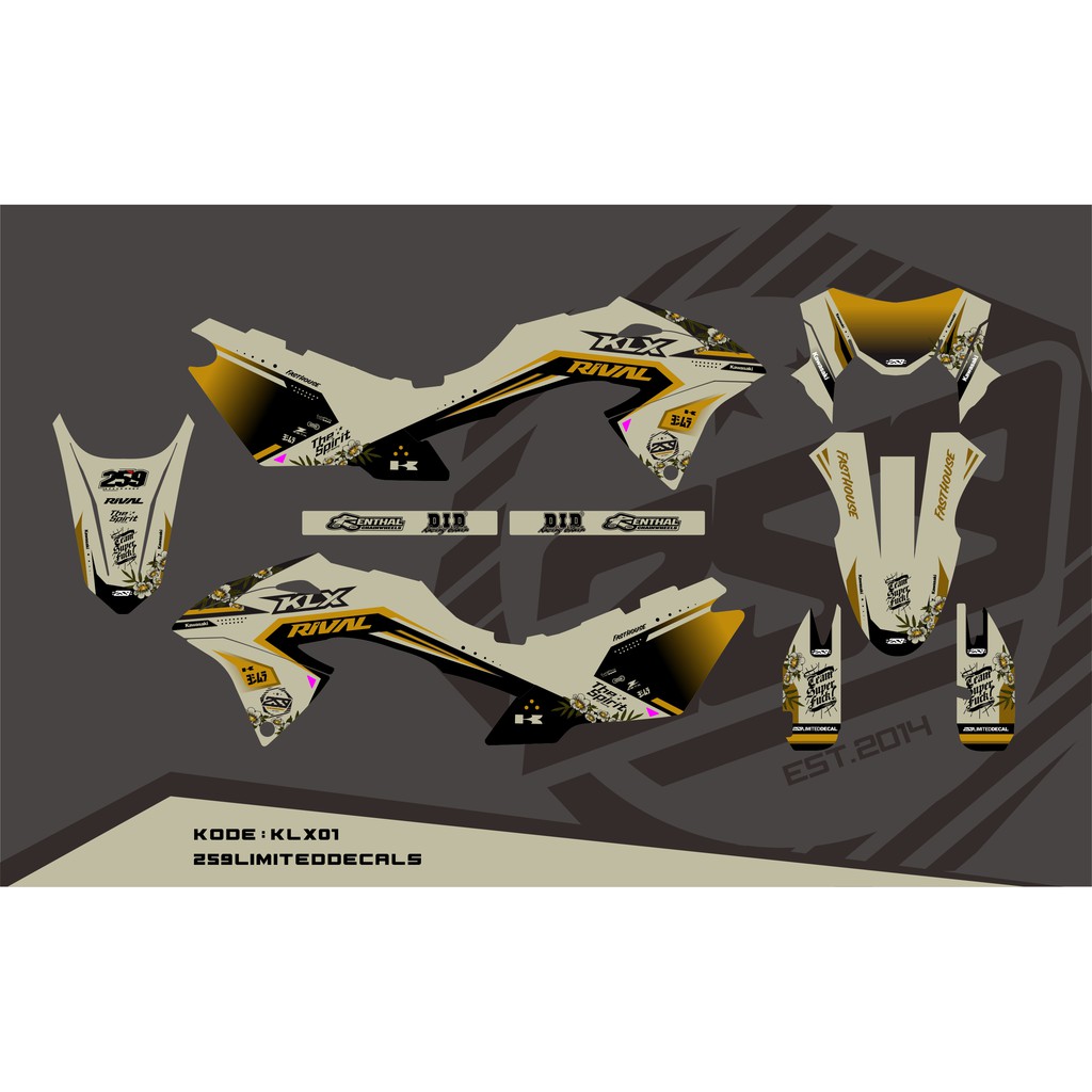 Decal Kawasaki KLX 150 BF SE Extreme |KLX01