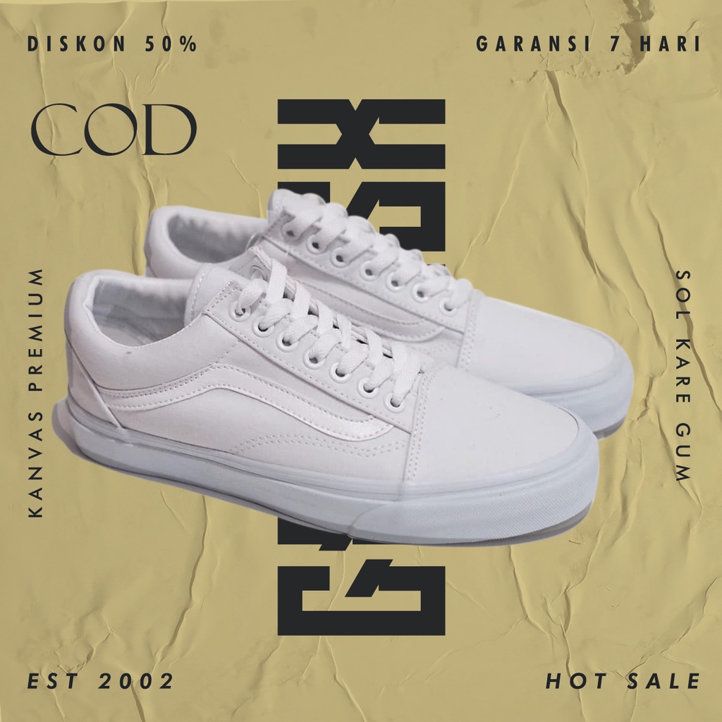 Ssepatu Wanita Putih Polos Snekers Pria Wanita Putih Terbaru Import Korea Sneakers Sepatu Cewek Cowo