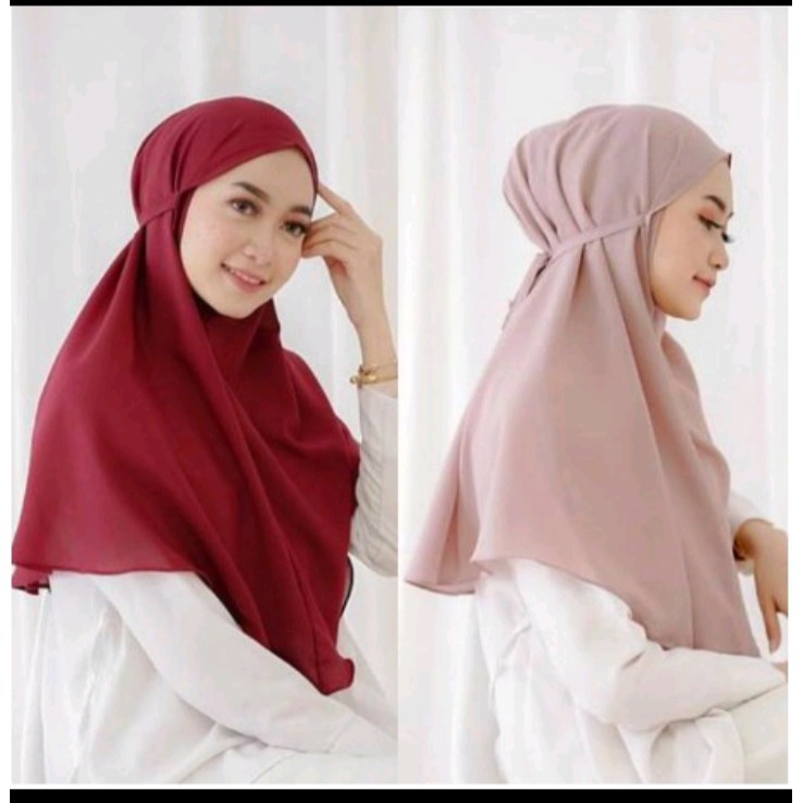 hijab dewasa bergo tali diamond