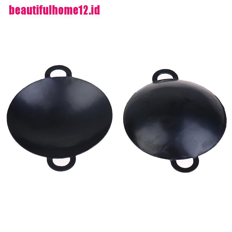 【beautifulhome12.id】1：12 Dollhouse Miniature Frying Pans Cooking Pot Cookware Kitchen Accessory