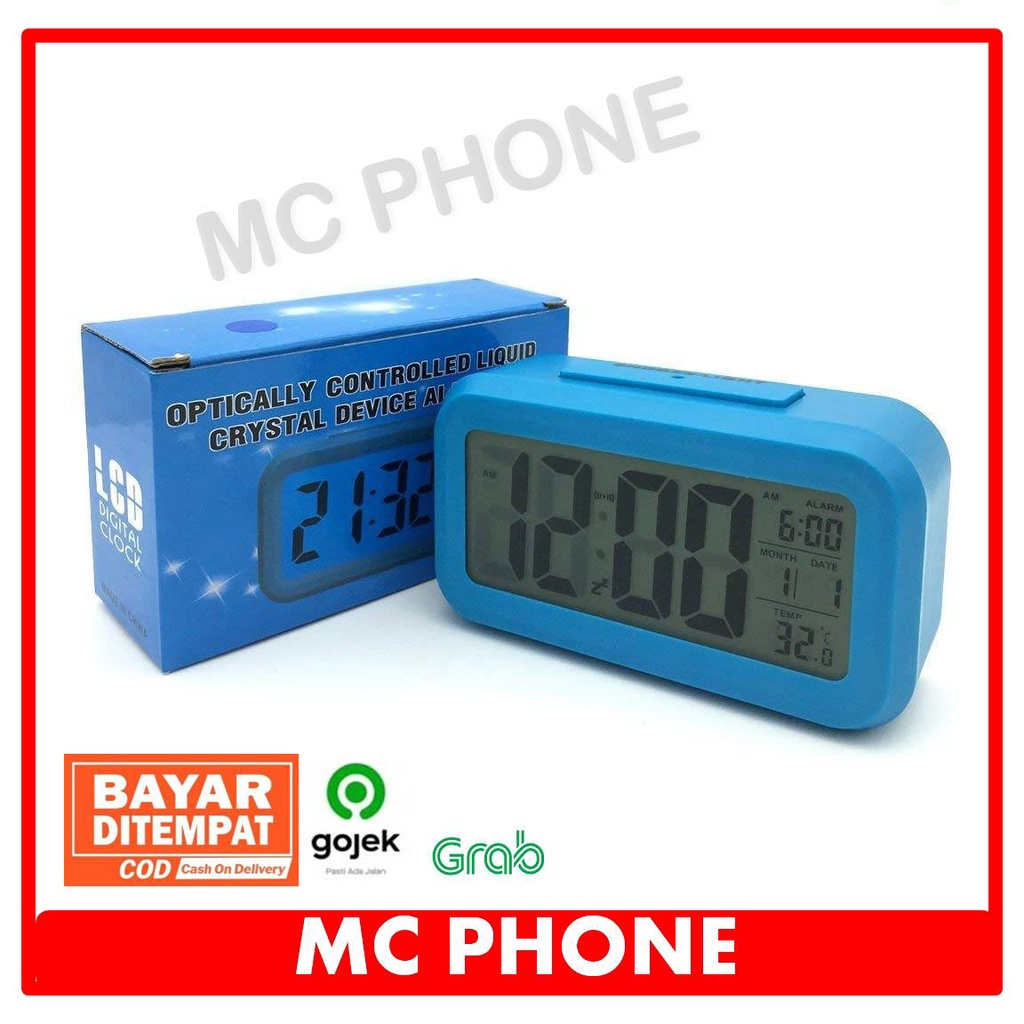 Jam Alarm Smart Digital LCD Alarm Clock Jam Weker Kamar Tidur