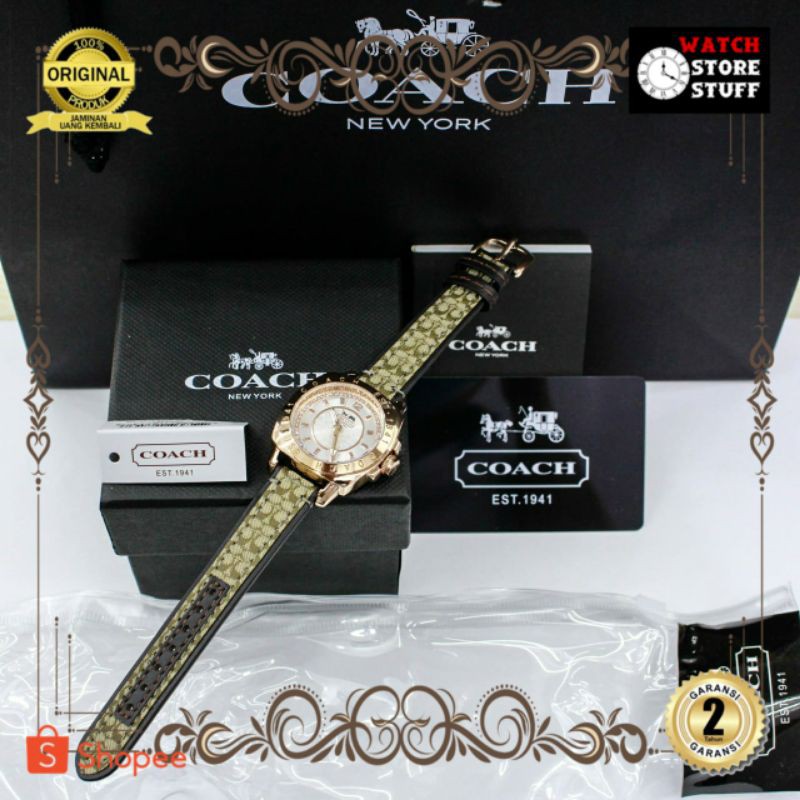JAM TANGAN PRIA WANITA | RANTAI | KULIT | KARET | MURAH | ORIGINAL Coach Watch Original