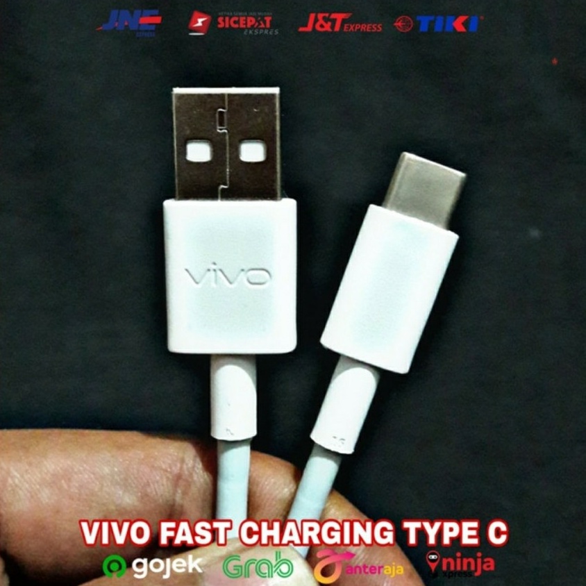 KABEL DATA TYPE C VIVO Y50 Y20 V19 X50 X50 PRO FAST CHARGING &amp; DATA - FA