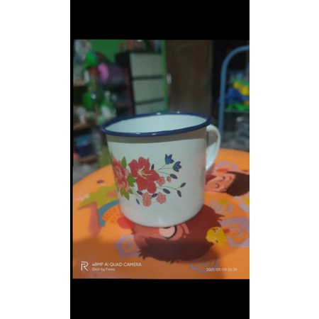 cangkir seng/cangkir kembang/cangkir bunga/cangkir kopi/cangkir teh/cangkir serbaguna/cangkir jadul/