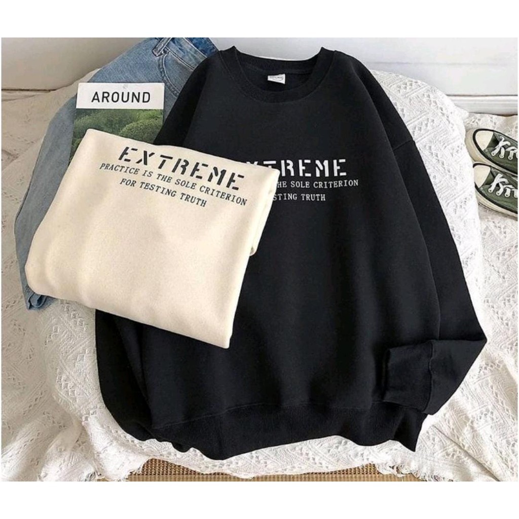 SWEATER UNISEX EXTREME // ATASAN UNISEX FLEECE PREMIUM TEBAL TERBARU,