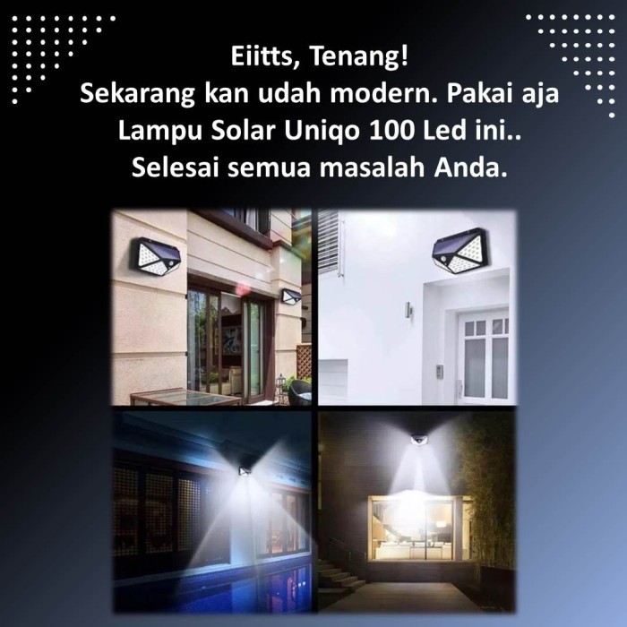 good quality Lampu solar uniqo 100 led