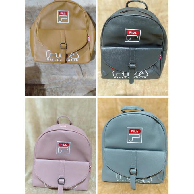 Kualitas Terbaik TAS FILA backpack / ransel wanita - Hitam MURAH
