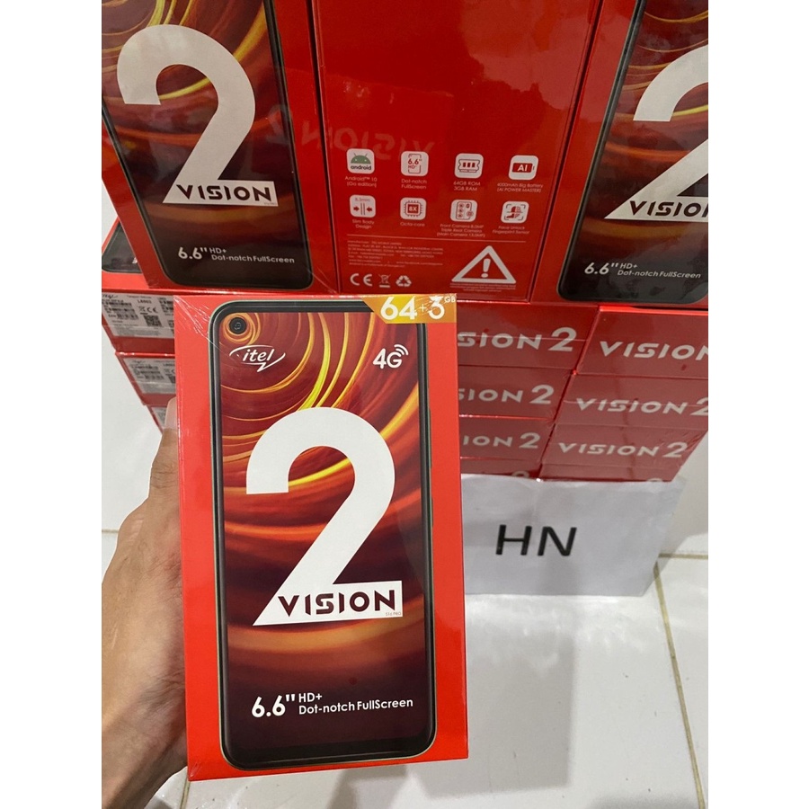 Itel Vision 2 3/64 - Ram 3Gb Rom 64GB - Baru - Garansi Resmi by Infinix -Hijau - Biru