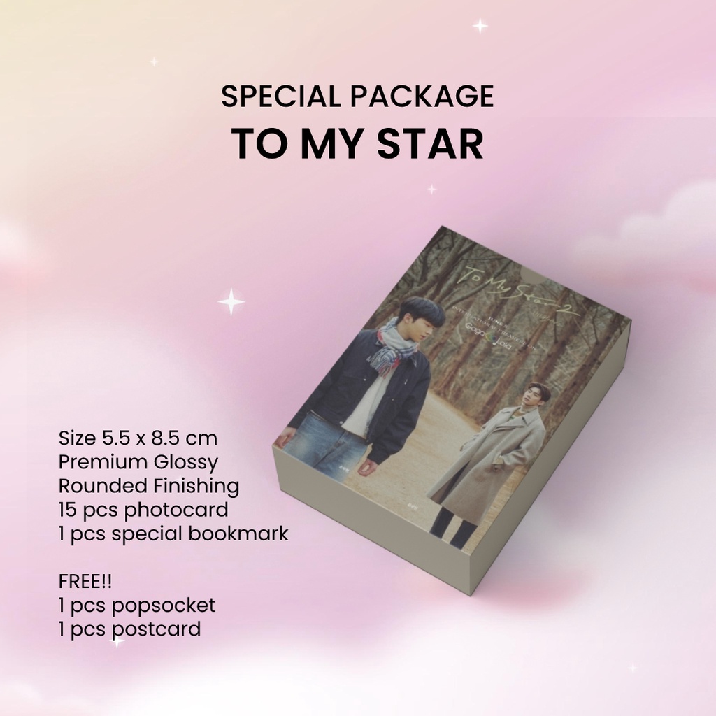 Unofficial To My Star Woohyun Kangmin Photocard Postcard Package