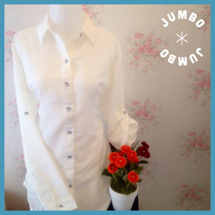 KEMEJA BLUS PUTIH WANITA POLOS ZARA LEMBUT JUMBO