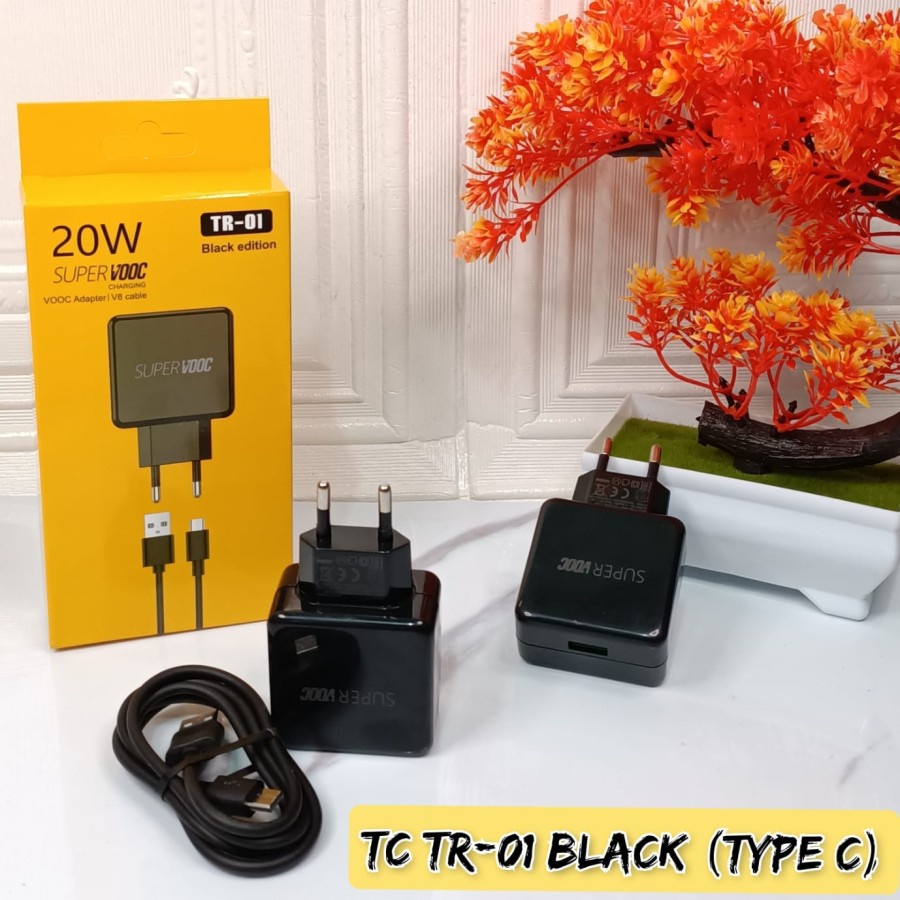 CHARGER ORIGINAL SUPER VOOC 20W TR-01 fast charging UNIVERSAL MANTUL