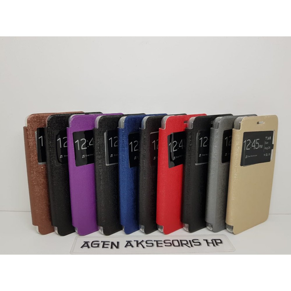 Flipcover Andromax R2 / E2 Leather Case / Sarung HP Smartfren