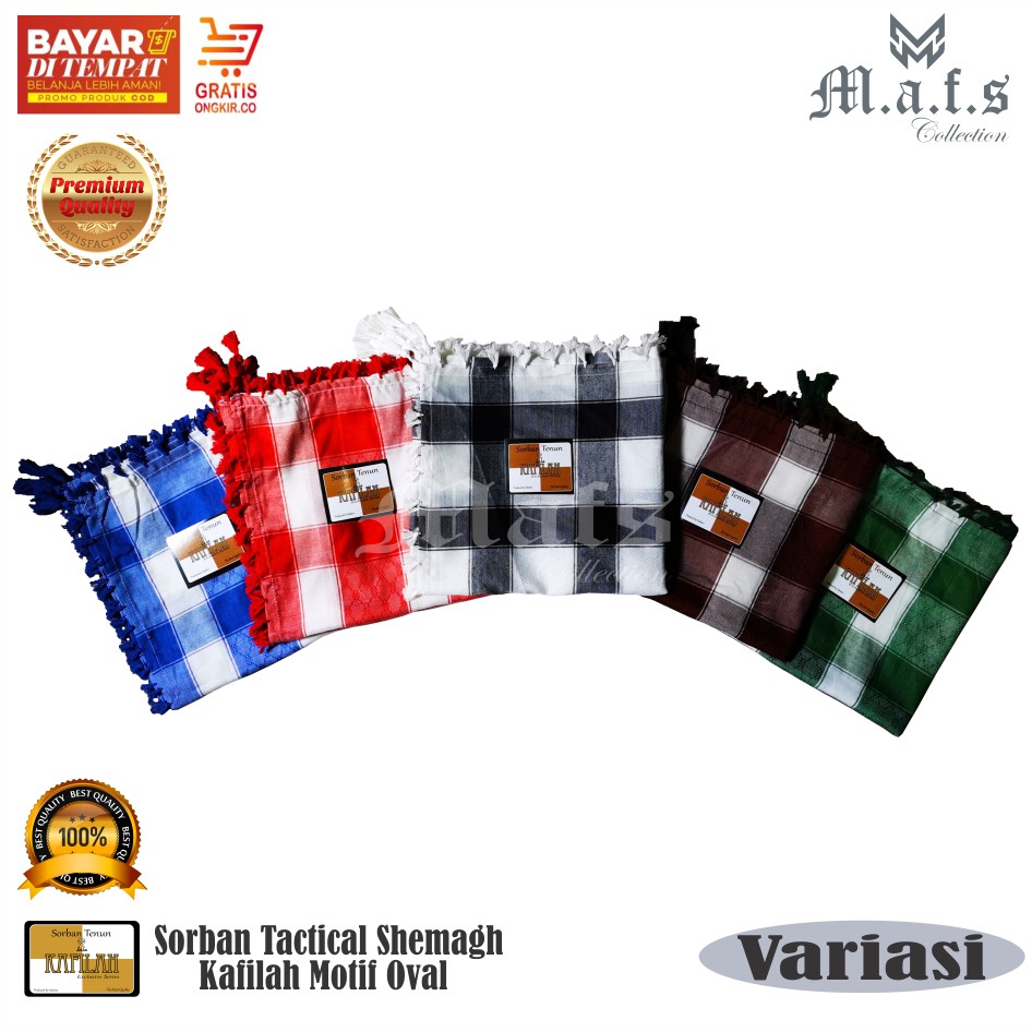 Sorban Haji Sorban Tactical Motif Oval Warna