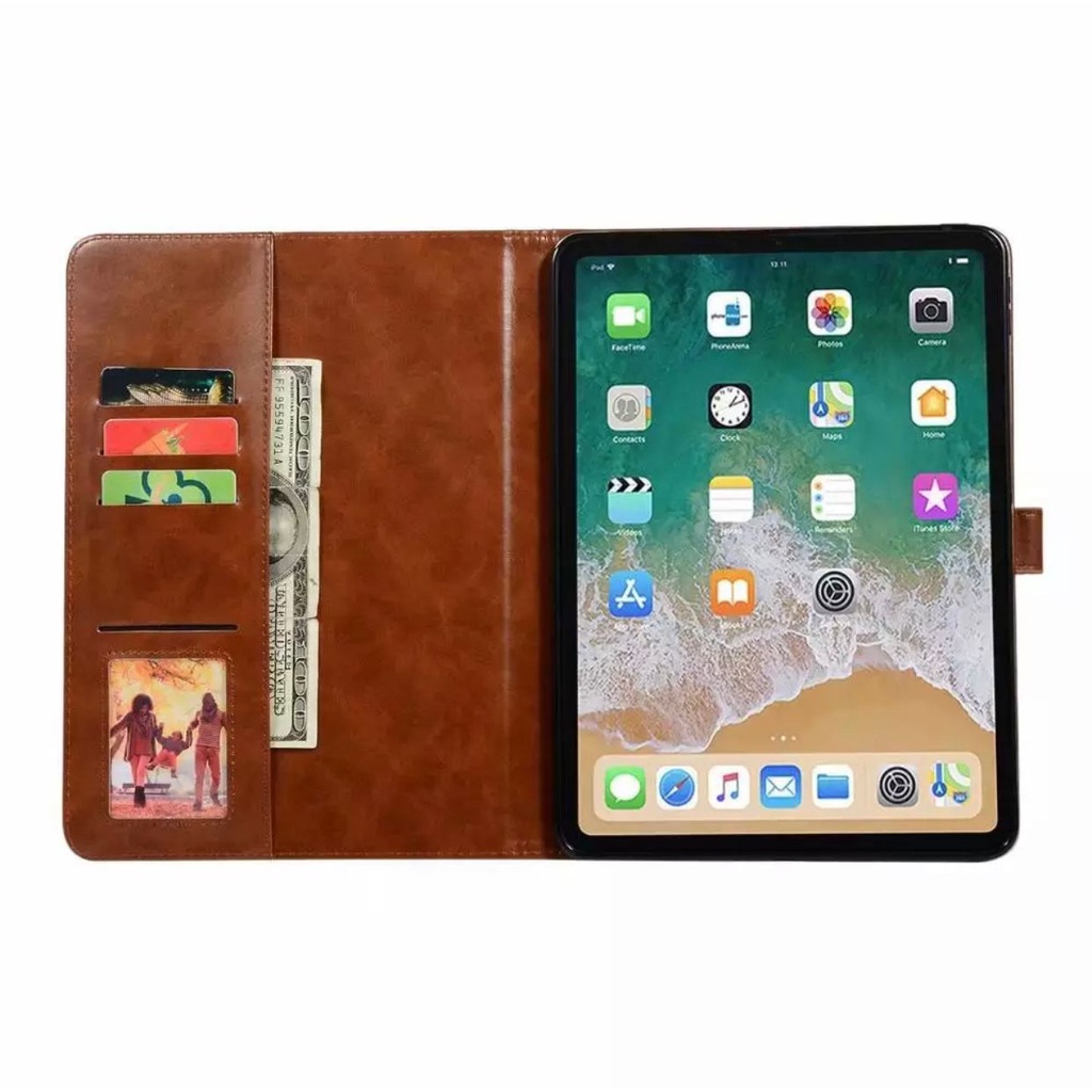 CASE FLIP KULIT - SOFTCASE BOOKCOVER IPAD 7 - A2200 - A2198 - A2232 - IPAD 8 - A2428 - A2429 -A2430 - A2270