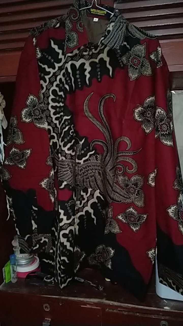 Kemeja Batik Prabu Bahan Katun Baturaden Reguler Fit A509