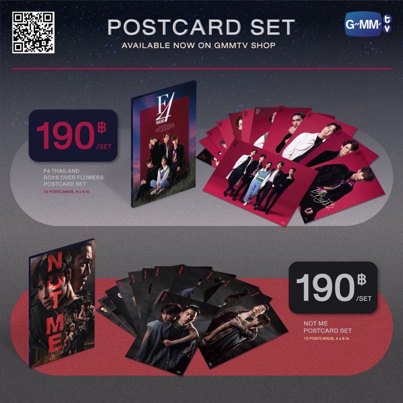 (PELUNASAN & READY STOCK SHARING) F4 Thailand Series : Official Postcard by GMMTV