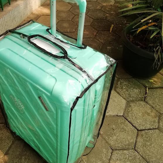 ➾ SARUNG / COVER / PELINDUNG /PLASTIK KOPER TRANSPARAN UK 24 , 26, 28 - 24inch ❆