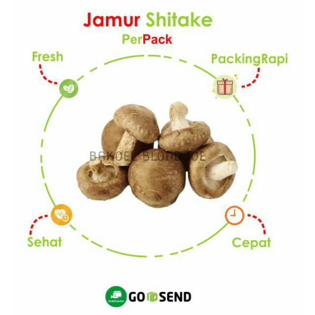 

JAMUR SHITAKE KERING PACK / MUSHROOM / FRESH VEGETABLES / VEGETABLE / SAYUR SAYURAN SEGAR MURAH