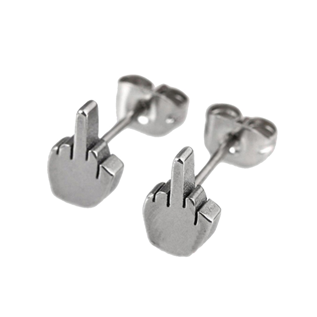 Hu Hu Hu Hu Hu Alat Bantu Pasang Kacamata♡ Anting Stud Bahan Stainless Steel Anti Karat Dan Alergi