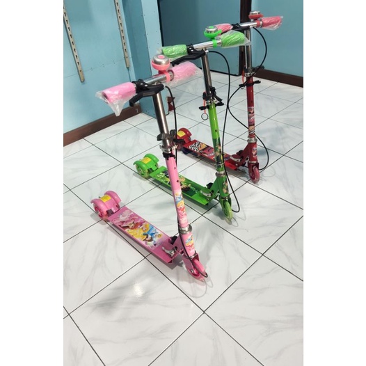 Scooter Anak Besi Dengan Tali Rem, Scooter Anak Besi, Scooter Besi, Scooter Anak Lengkap Tali Rem, S