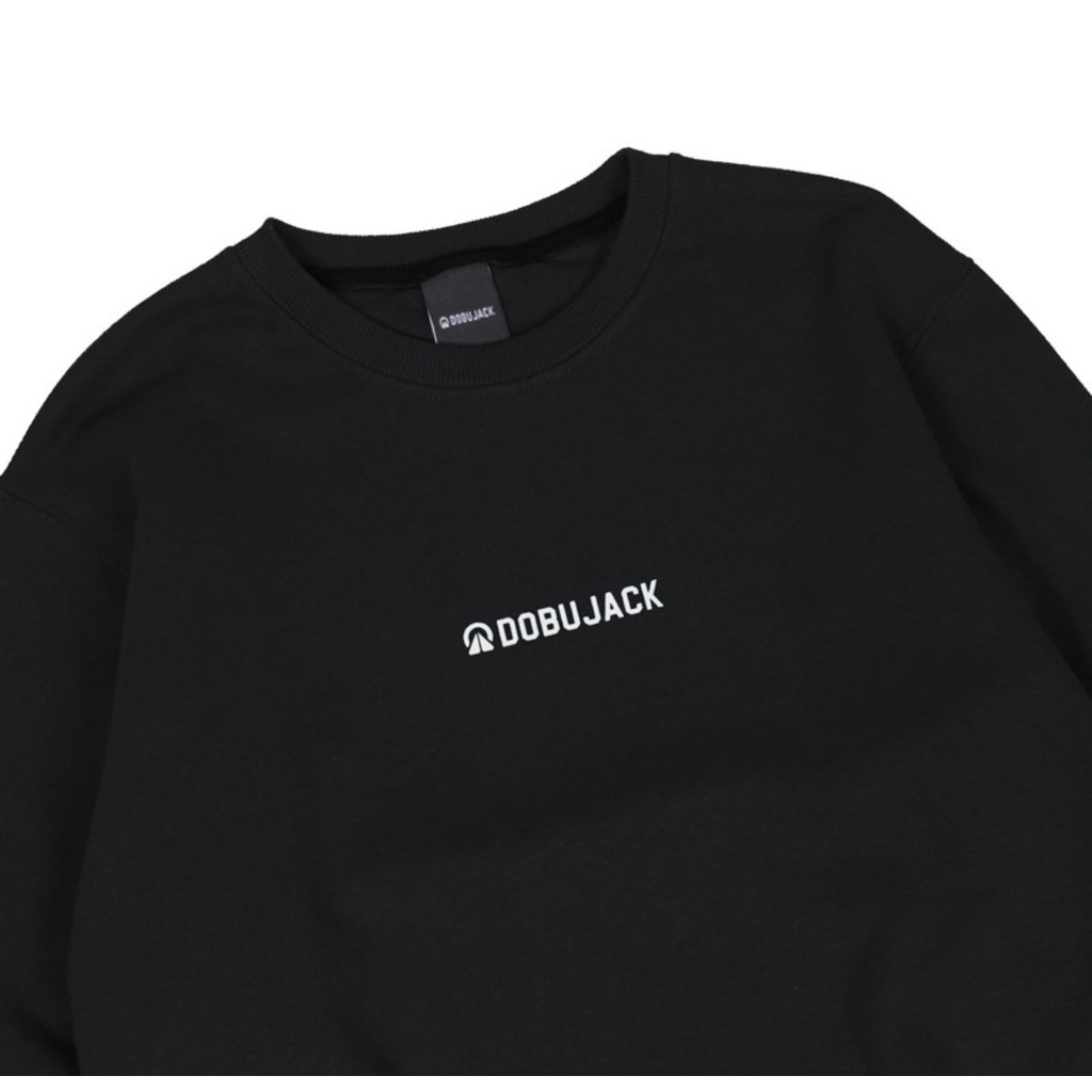 Crewneck Sweater Dobujack Evacuation Black // Sweatshirt Logo Navi Dobujack Premium Quality