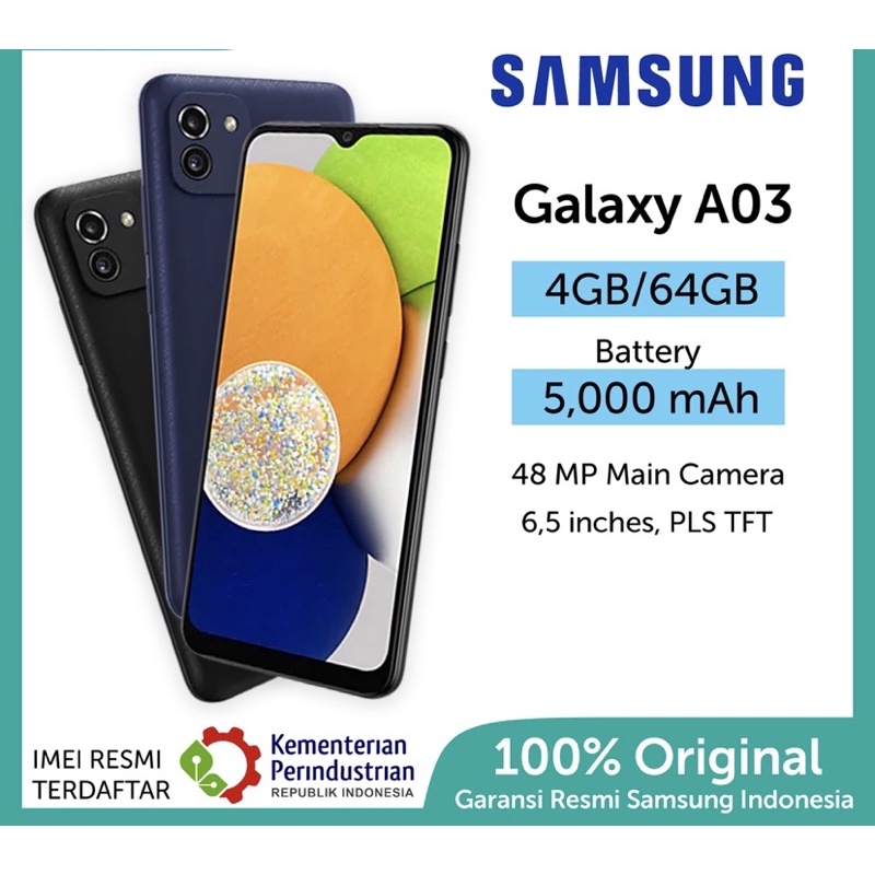 Samsung A03 ram 4/64